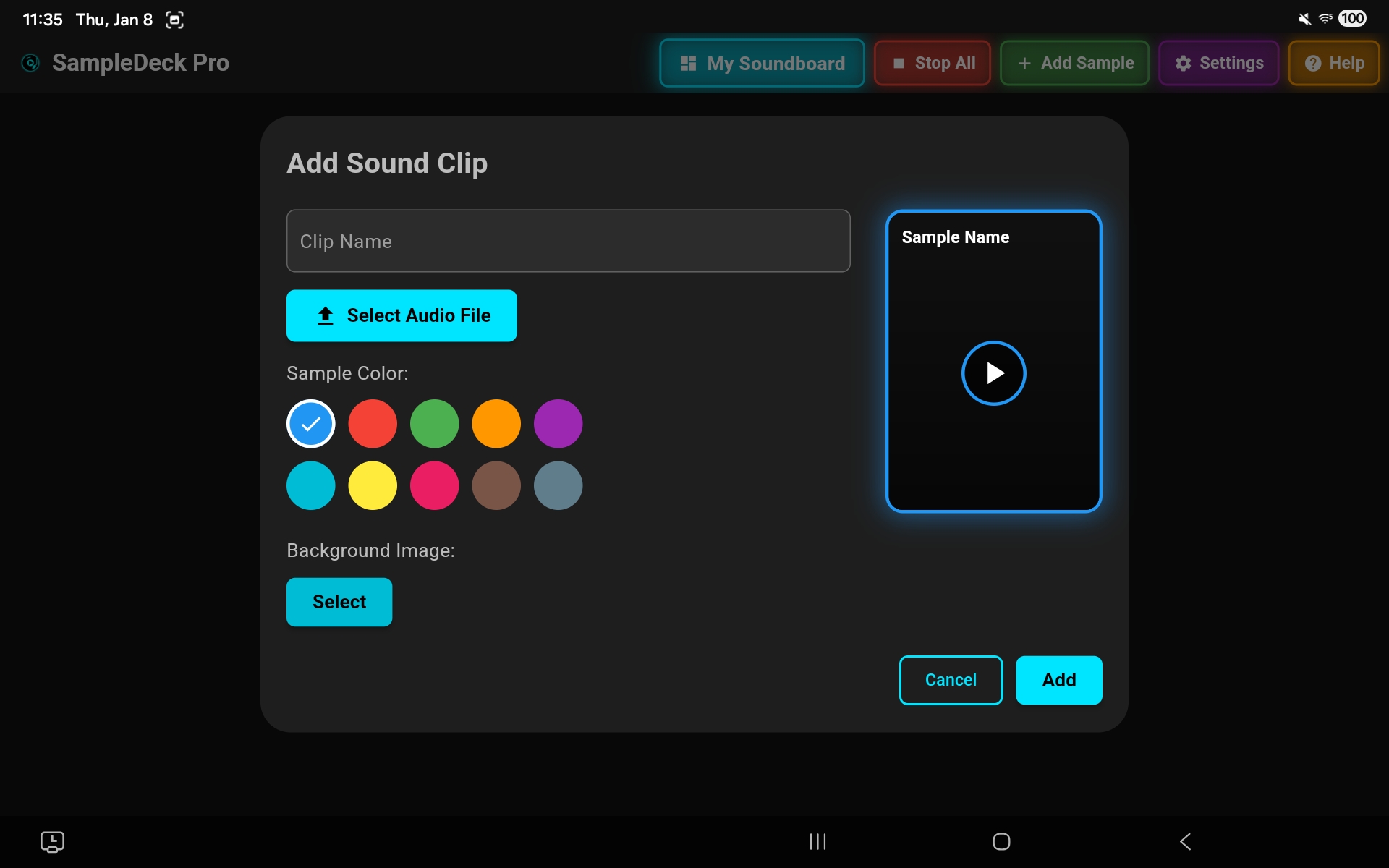 SampleDeck Pro - Sound Controls